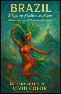 Brazil A Tapestry Of Culture And Poster