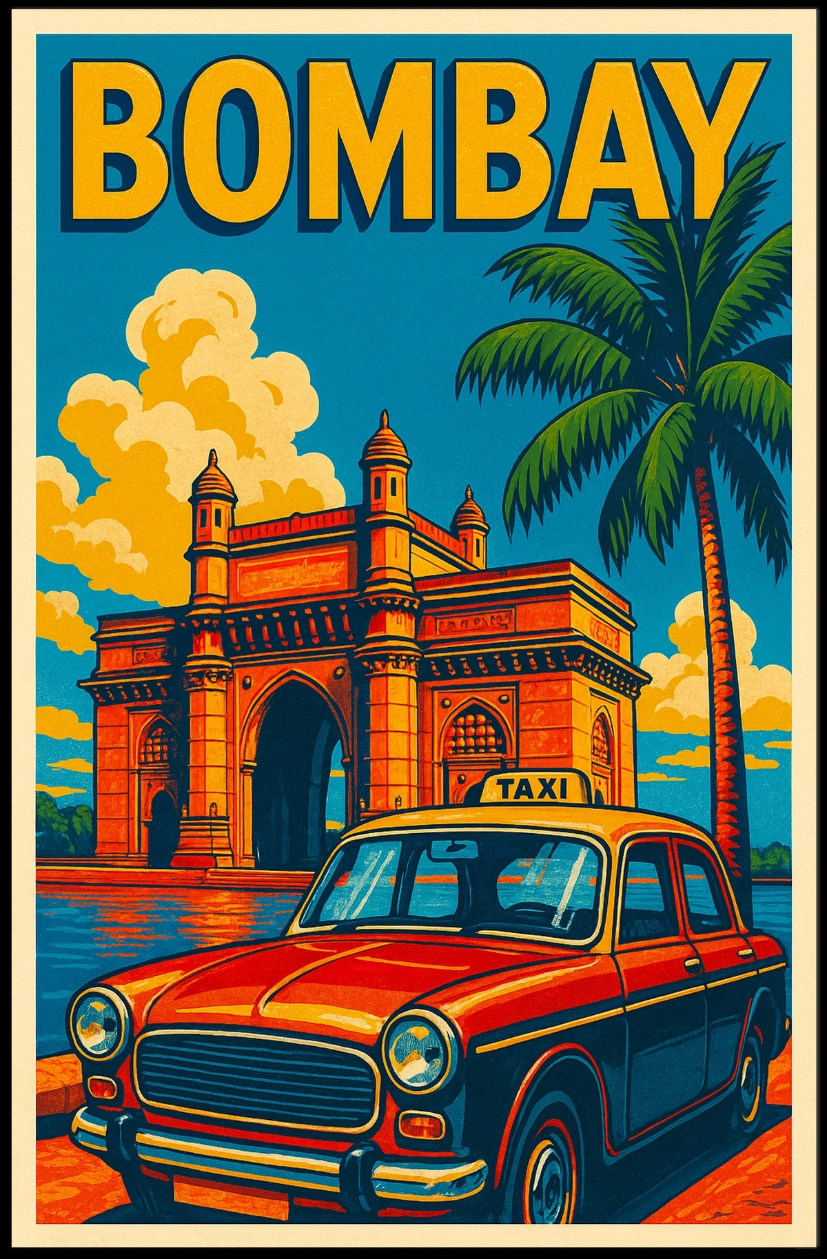 Bombay Vintage Travel Vintage Poster