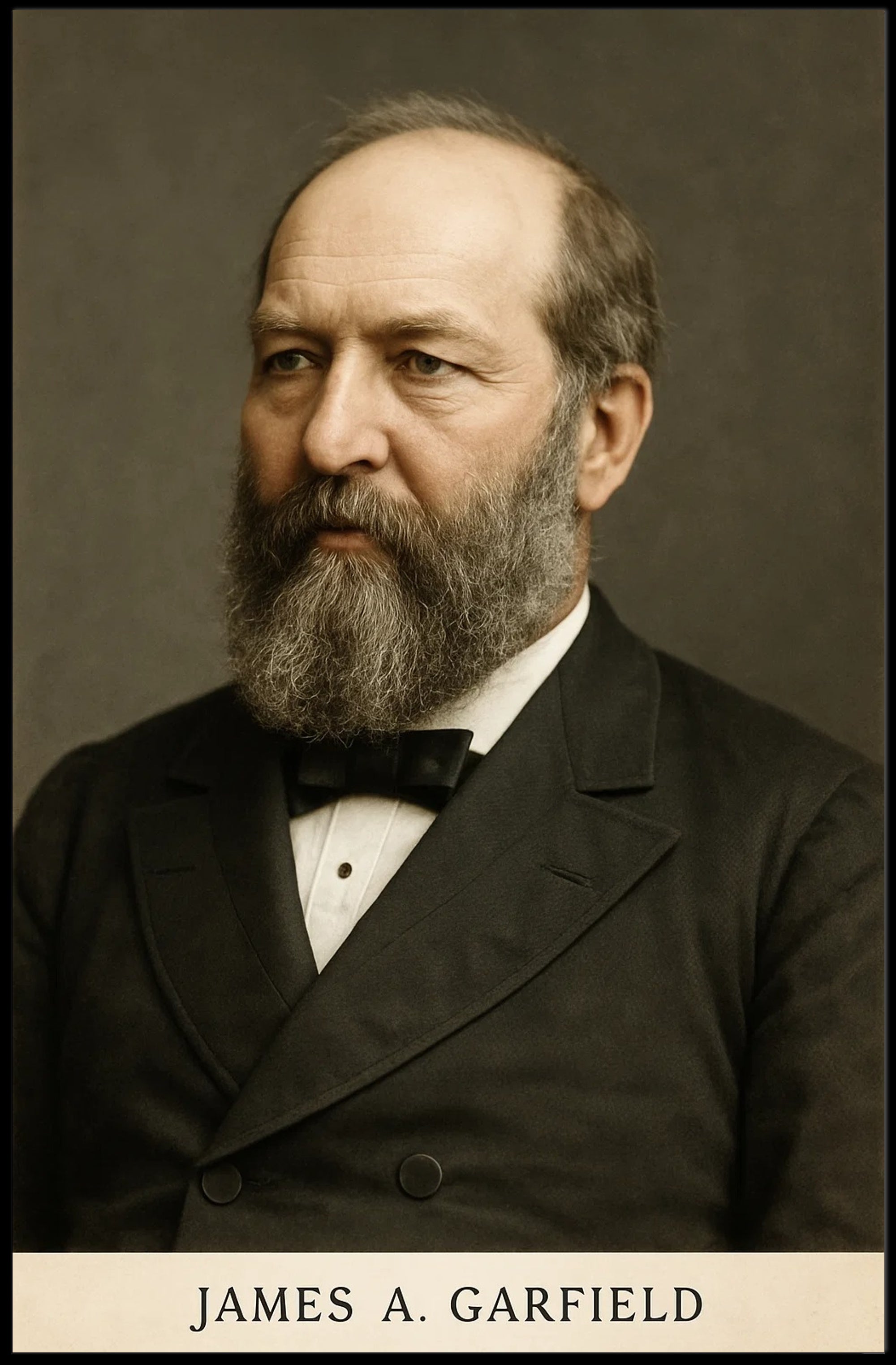 James A. Garfield Presidential Historical Poster