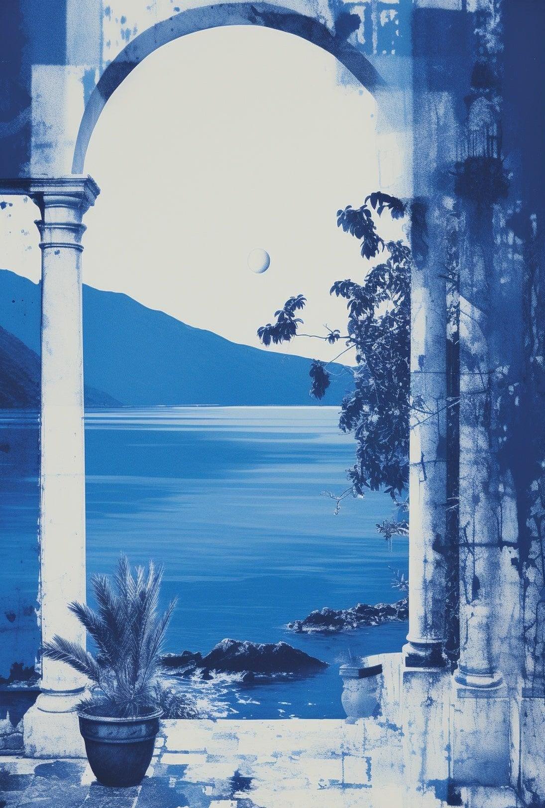 Vintage Coastal Elegance Travel Poster