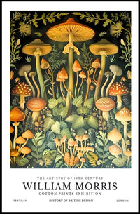 William Morris Cotton Prints Exhibition Poster