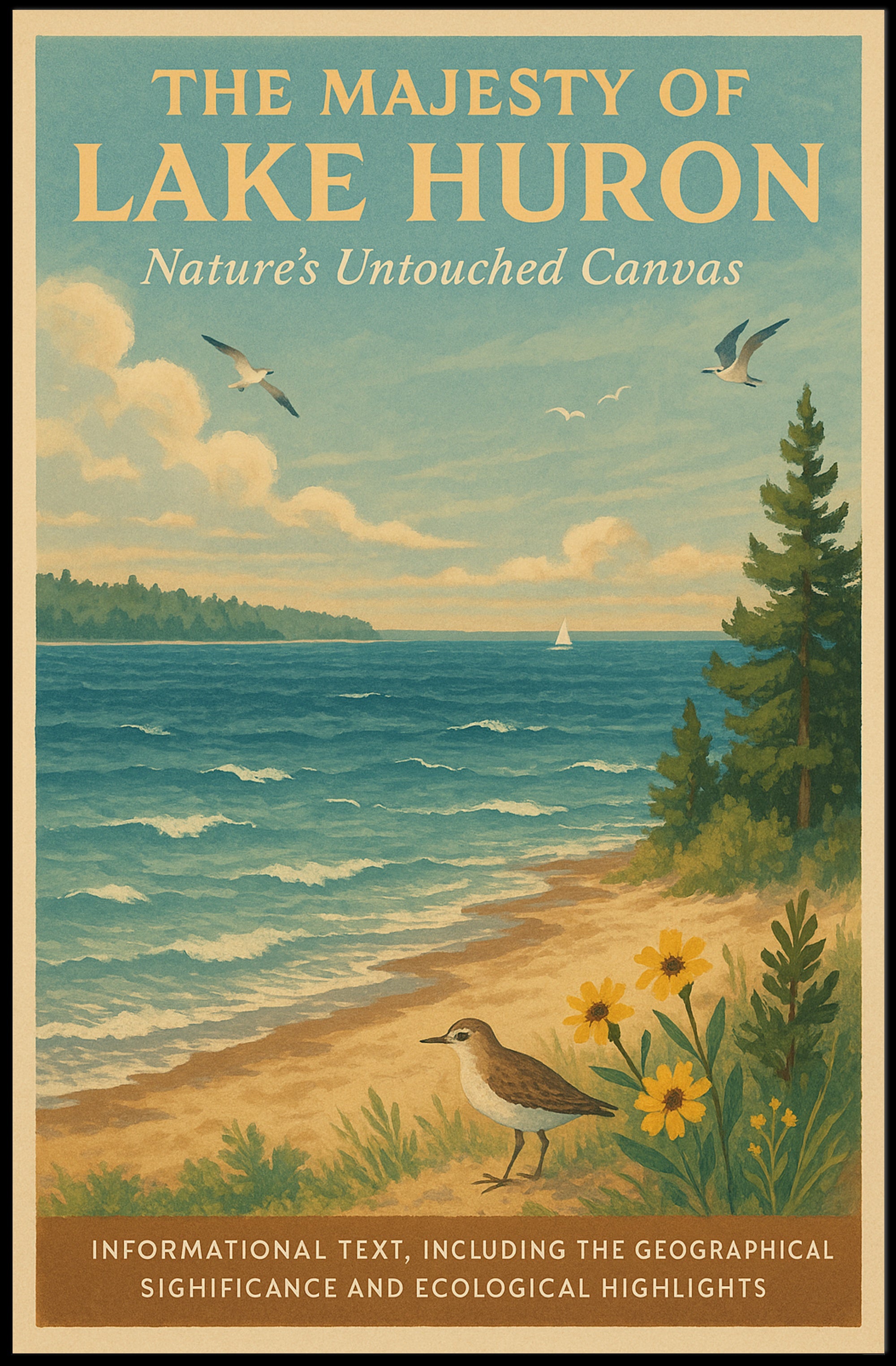 The Majesty of Lake Huron Poster PosterGoat