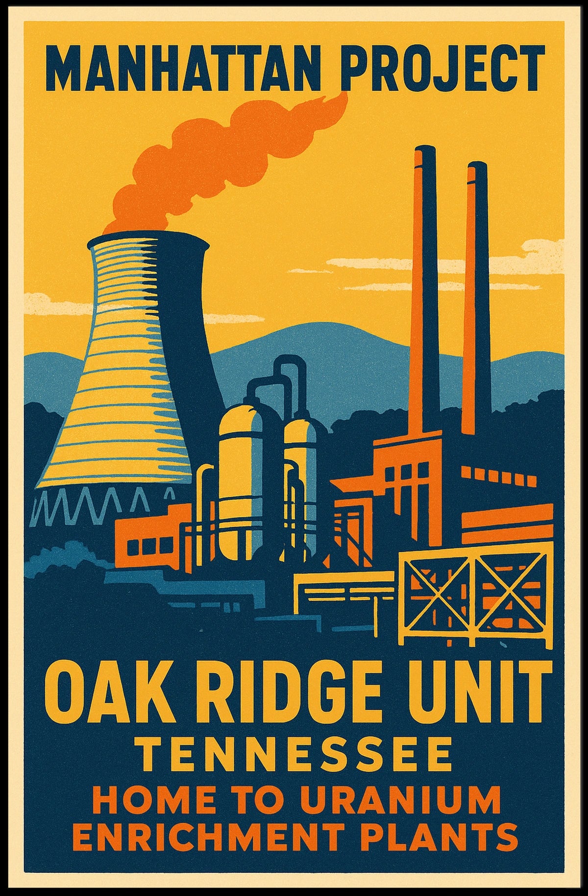 Manhattan Project Oak Ridge Unit Poster