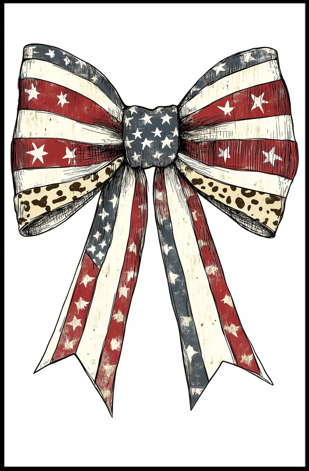 patriotic bow Poster