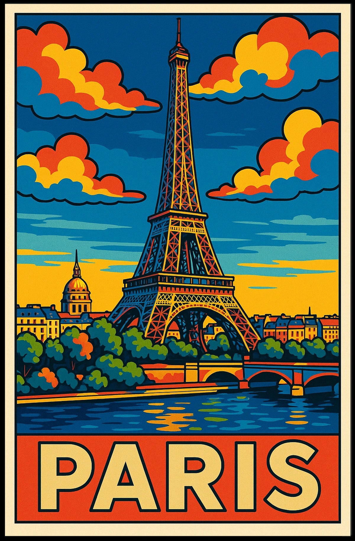 Paris Travel Poster