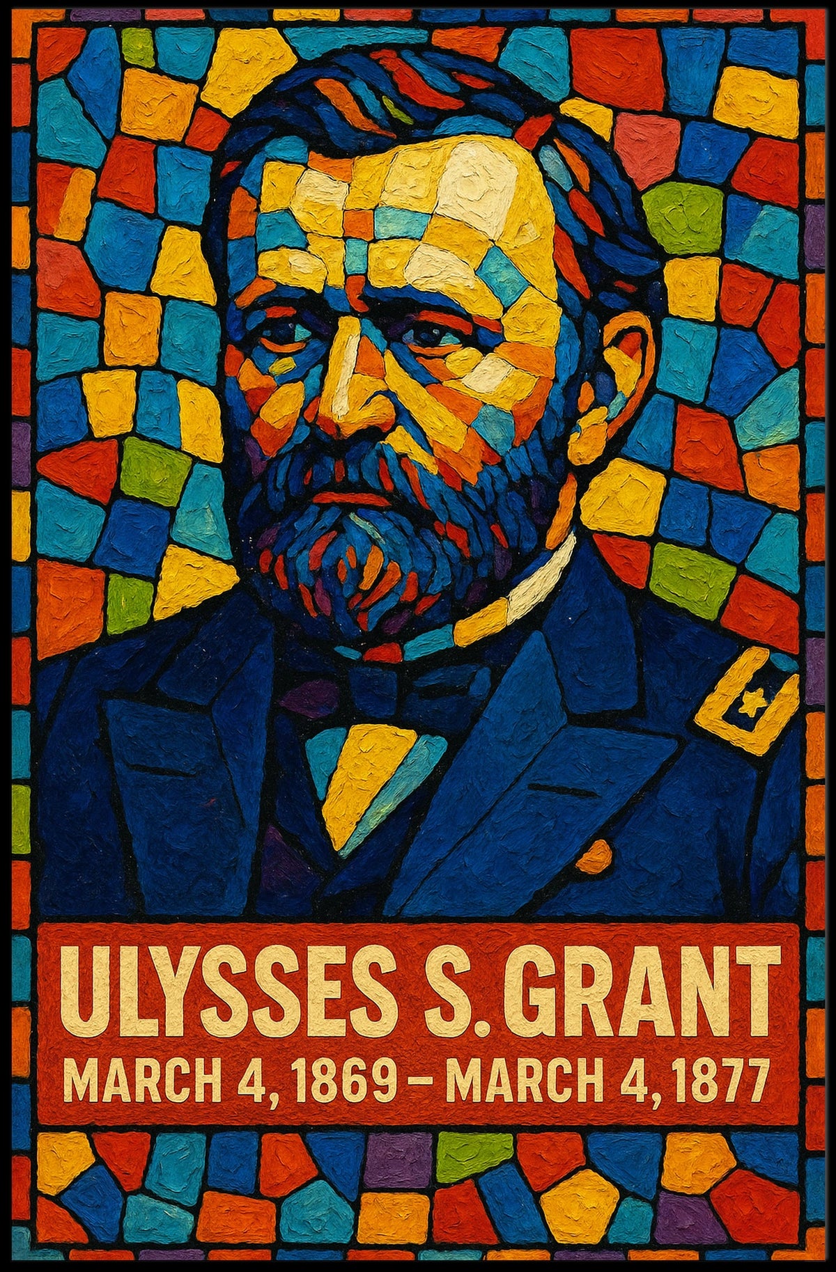 Ulysses S. Grant 18Th President Poster