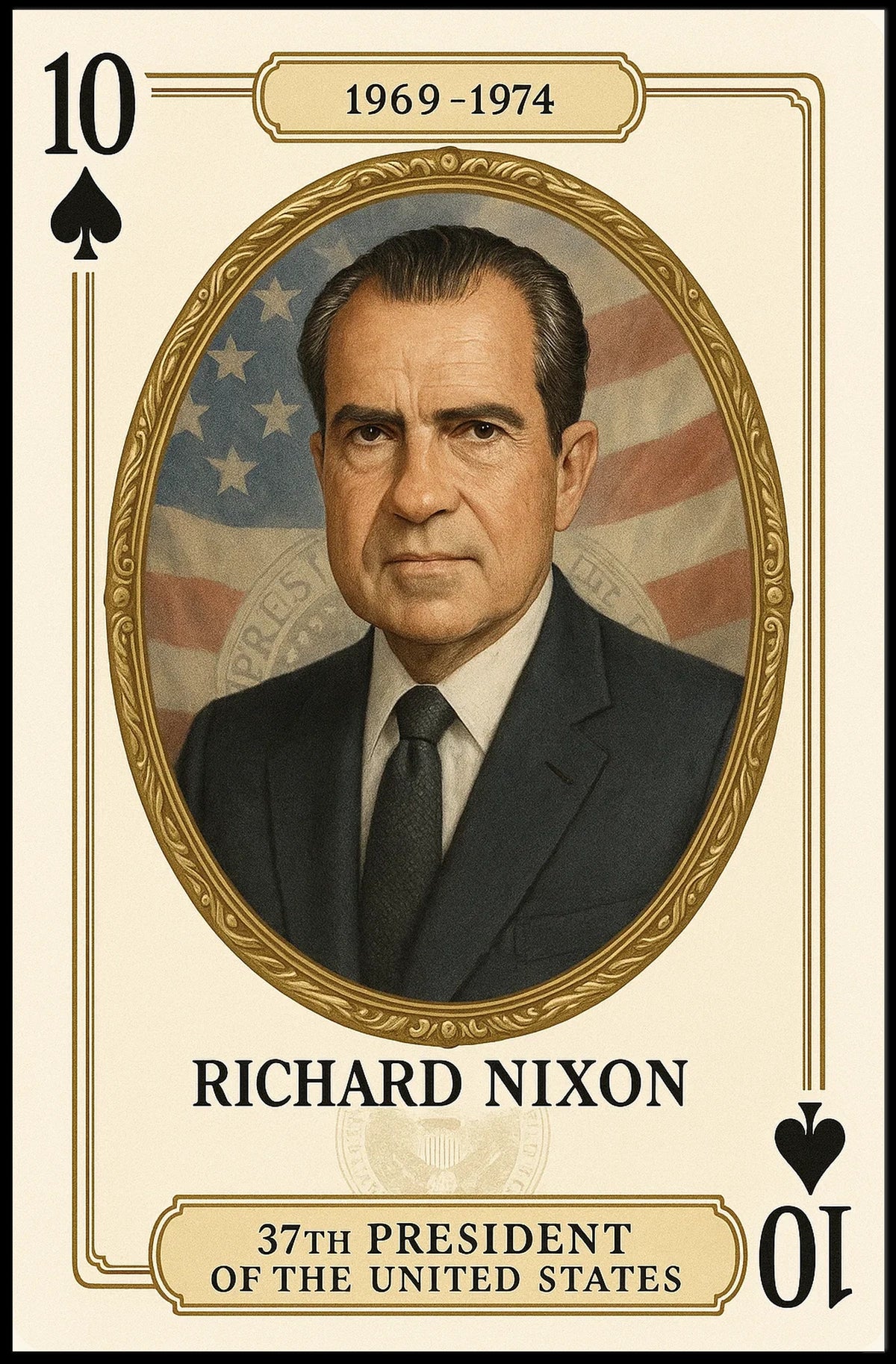 Richard Nixon 37th President Memorabilia History Poster