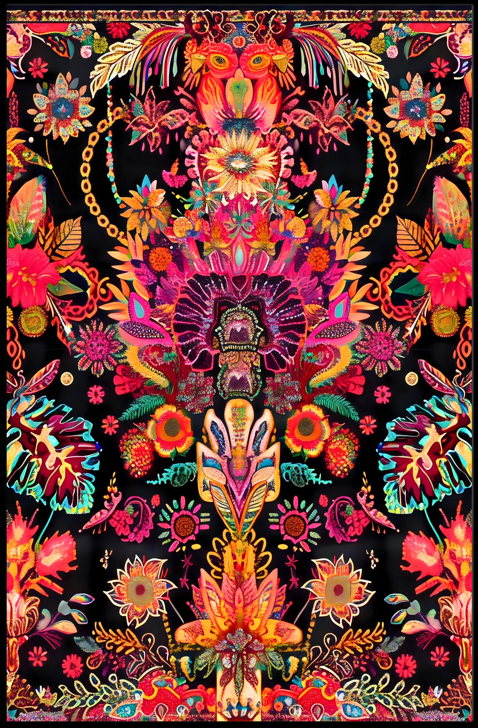 Abstract Art Poster: A Burst of Colorful Imagination