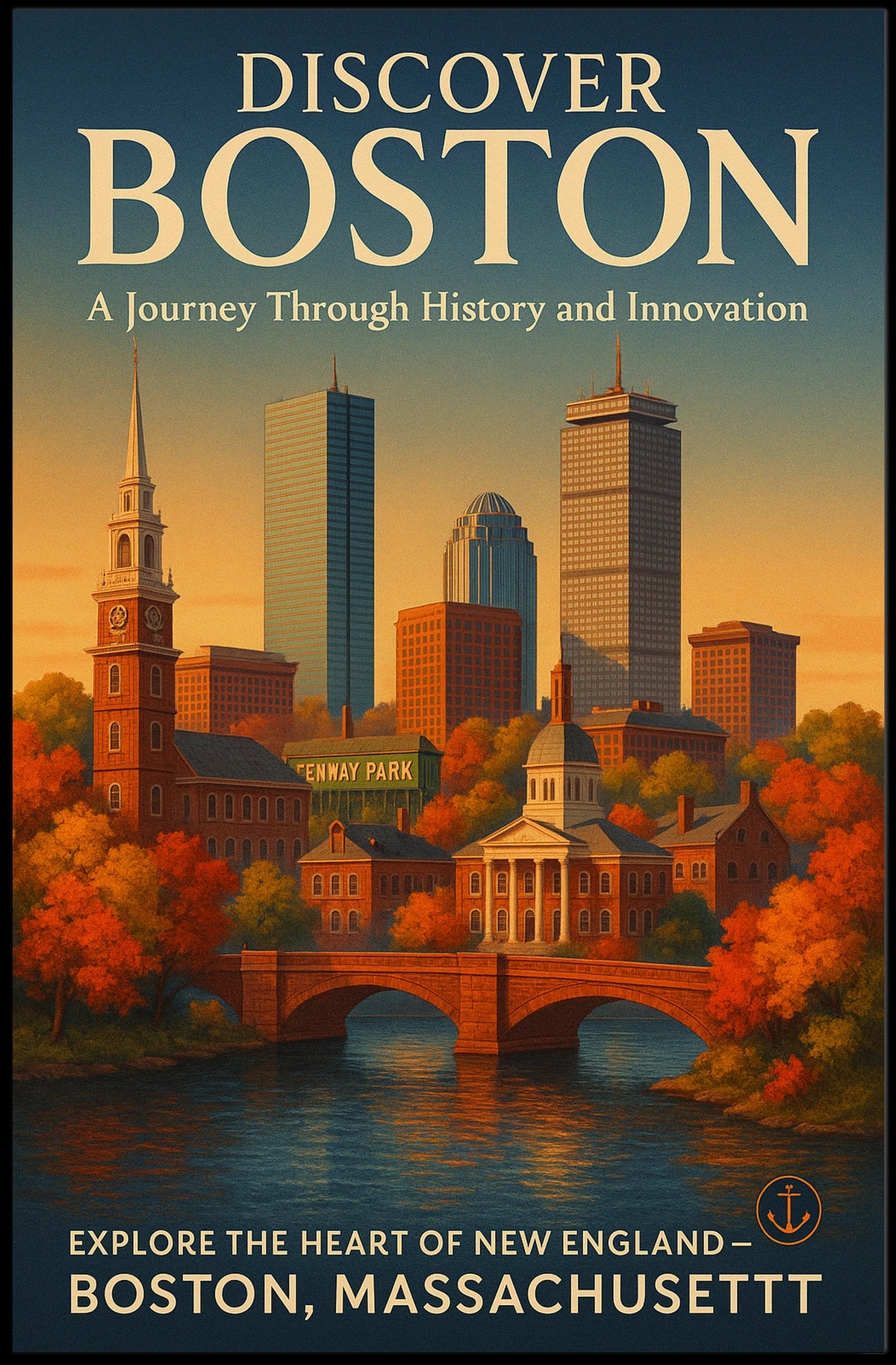 Discover Boston Poster