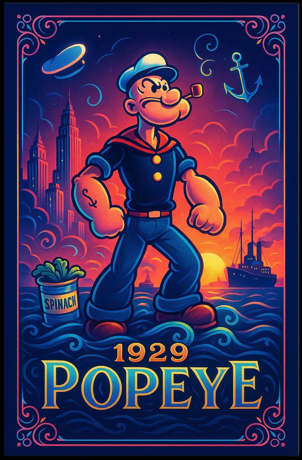 Popeye 1929 Art Poster POP-222