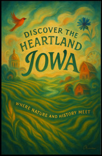 Discover the Heartland Iowa Poster