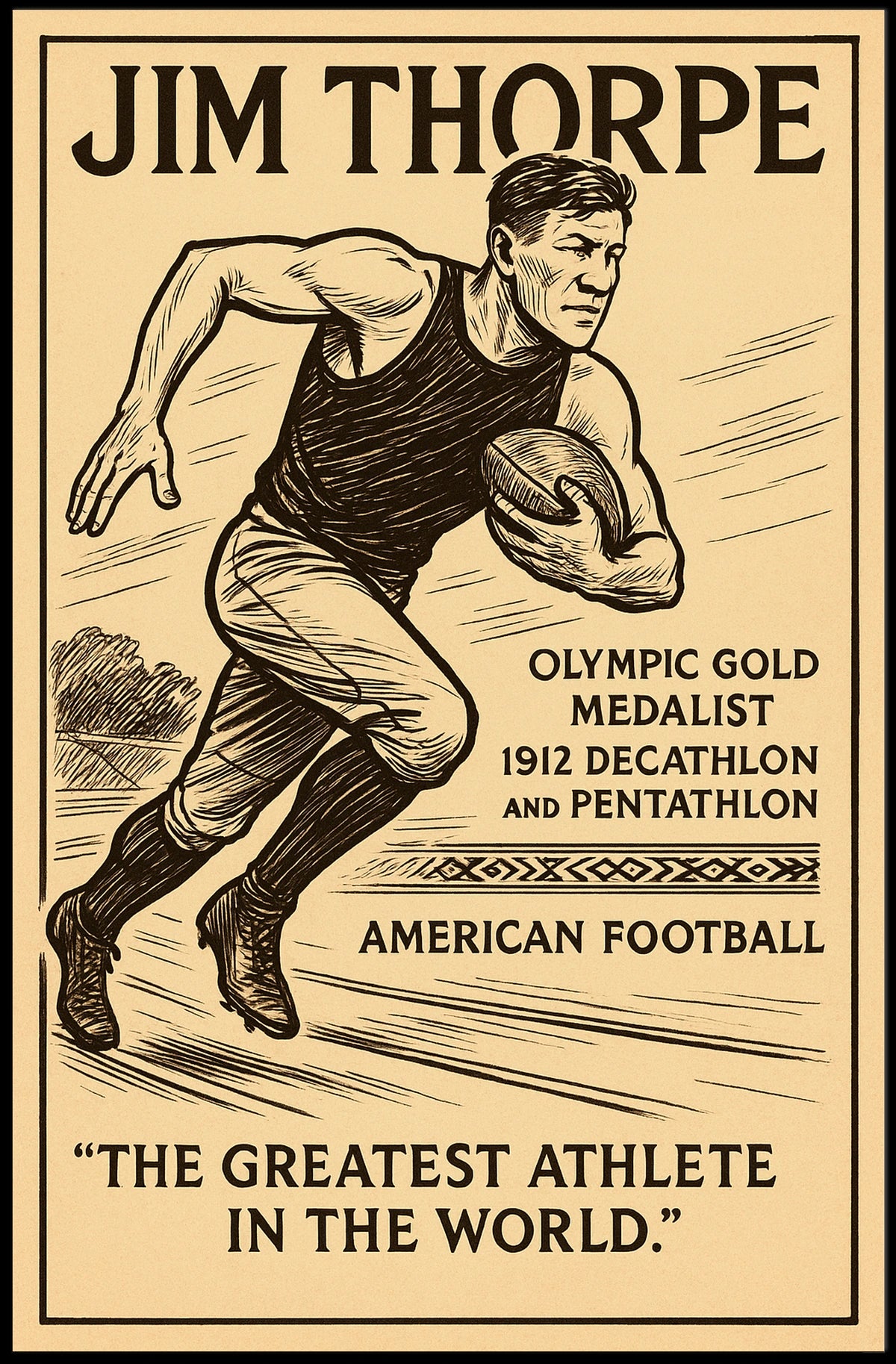 Celebrating an Olympic Legend Poster