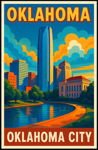 Oklahoma City Skyline Poster