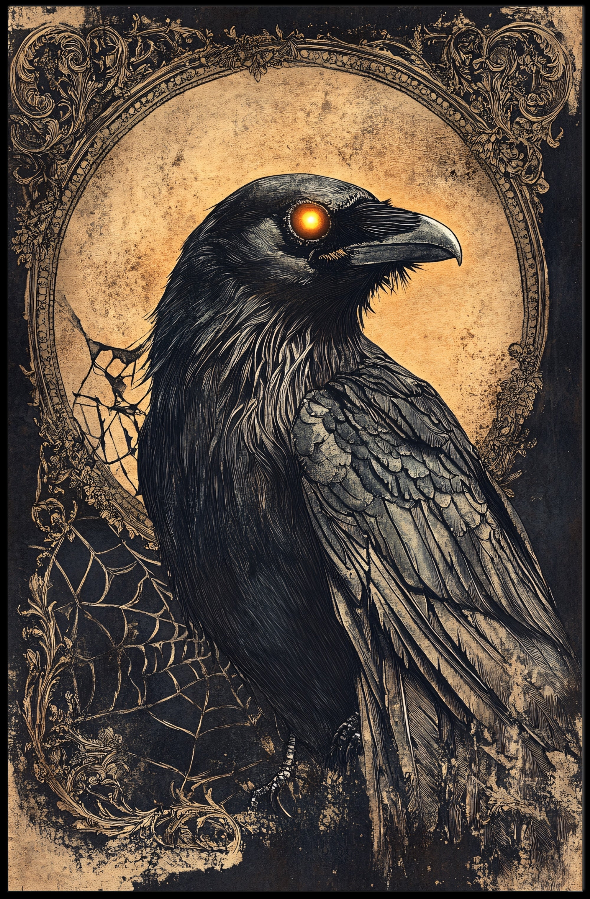 The Enigmatic Raven Poster