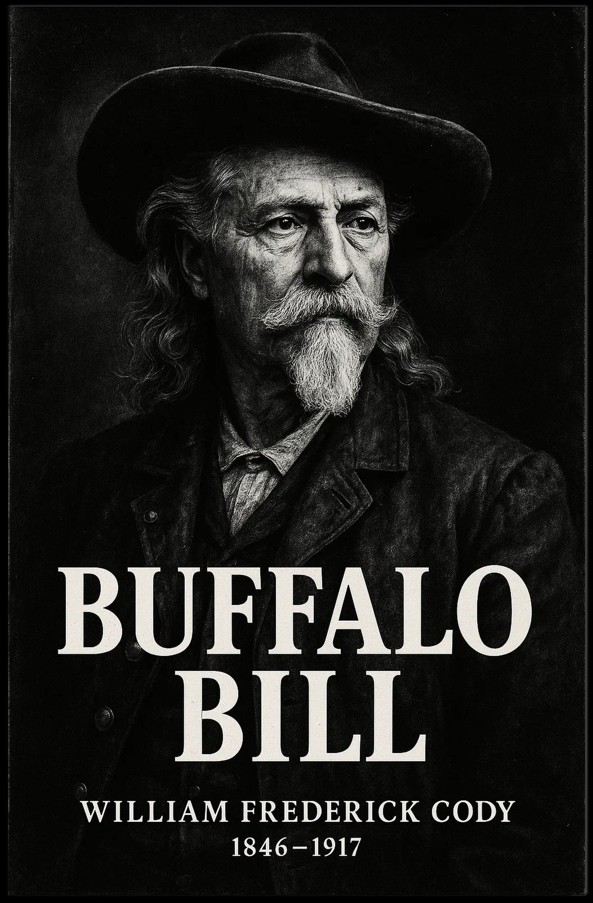 Buffalo Bill Old West Heritage Historical or Presidential Poster