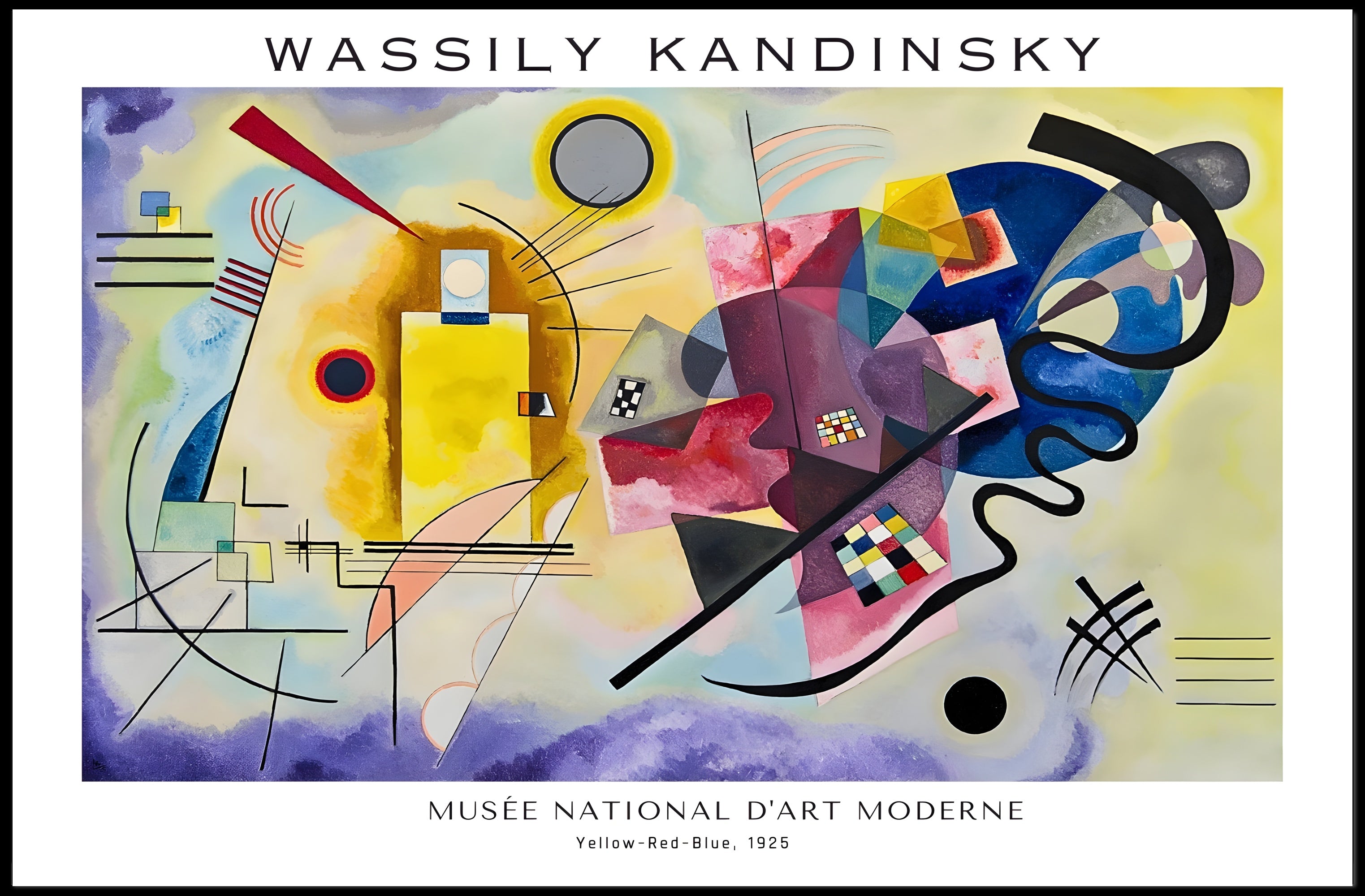 Wassily Kandinsky Yellow-Red-Blue Poster