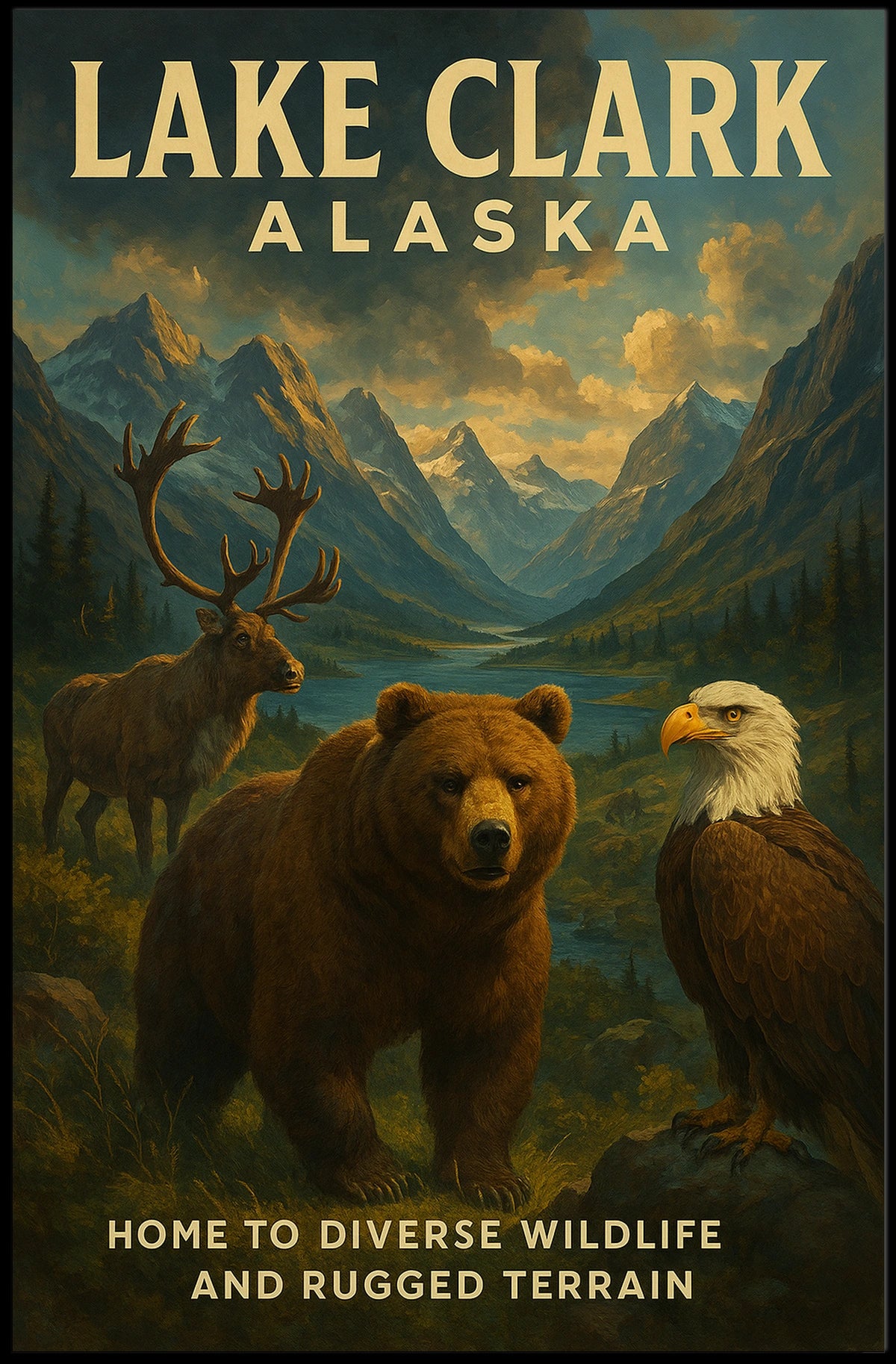 Lake Clark, Alaska Poster