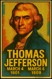 Thomas Jefferson Vintage Patriotic Collector Poster