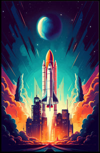 Cosmic Launch Poster