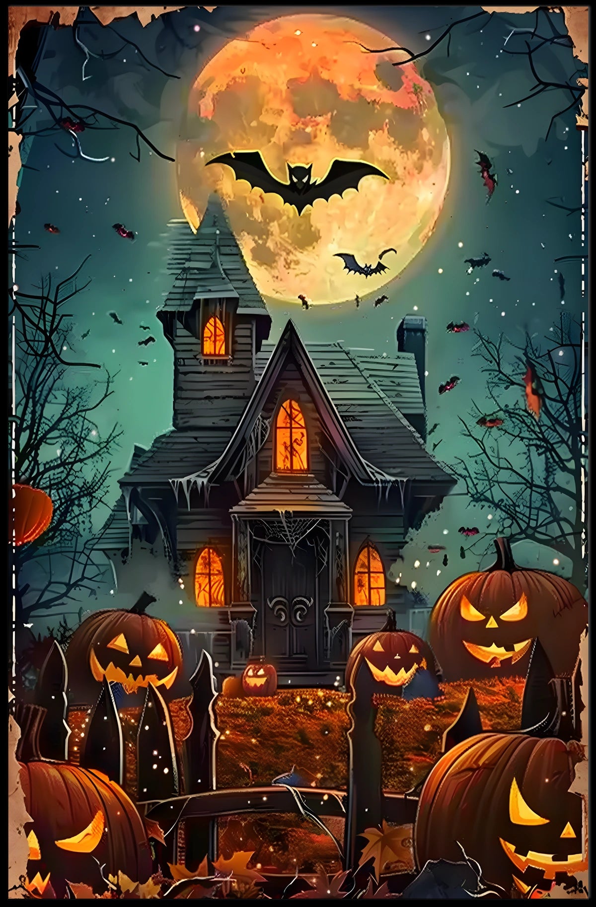 Haunted Halloween Night Poster