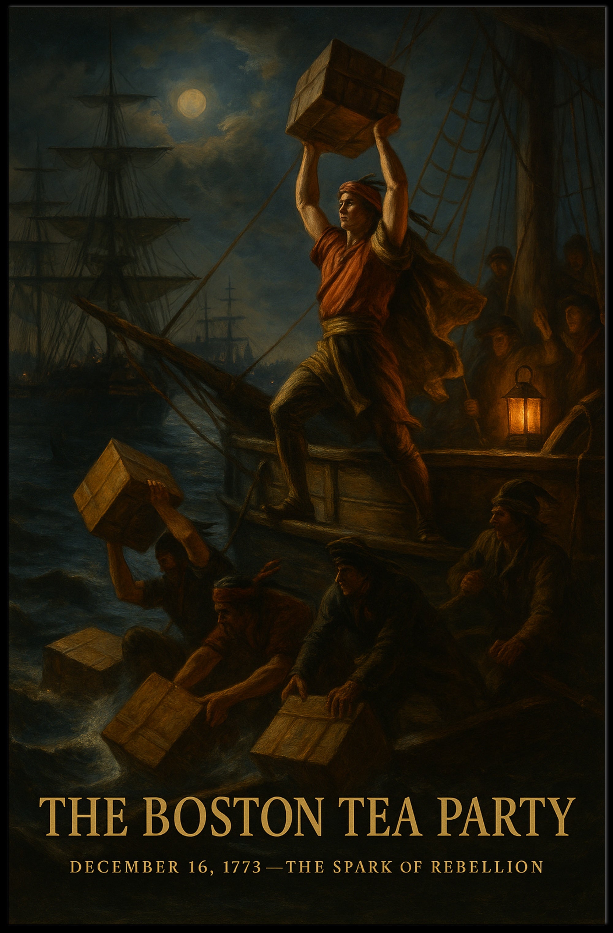 The Boston Tea Party The Spark of Rebellion Poster PosterGoat