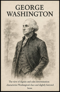 George Washington Vintage Presidential Historical Poster PosterGoat