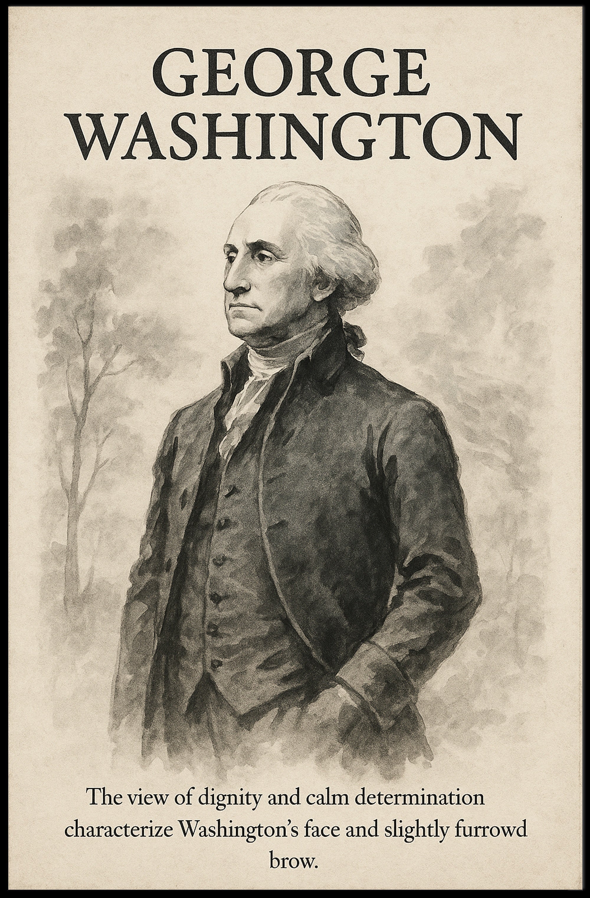 George Washington Vintage Presidential Historical Poster PosterGoat
