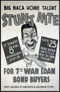 Stunt Nite for War Bond Buyers Poster PosterGoat