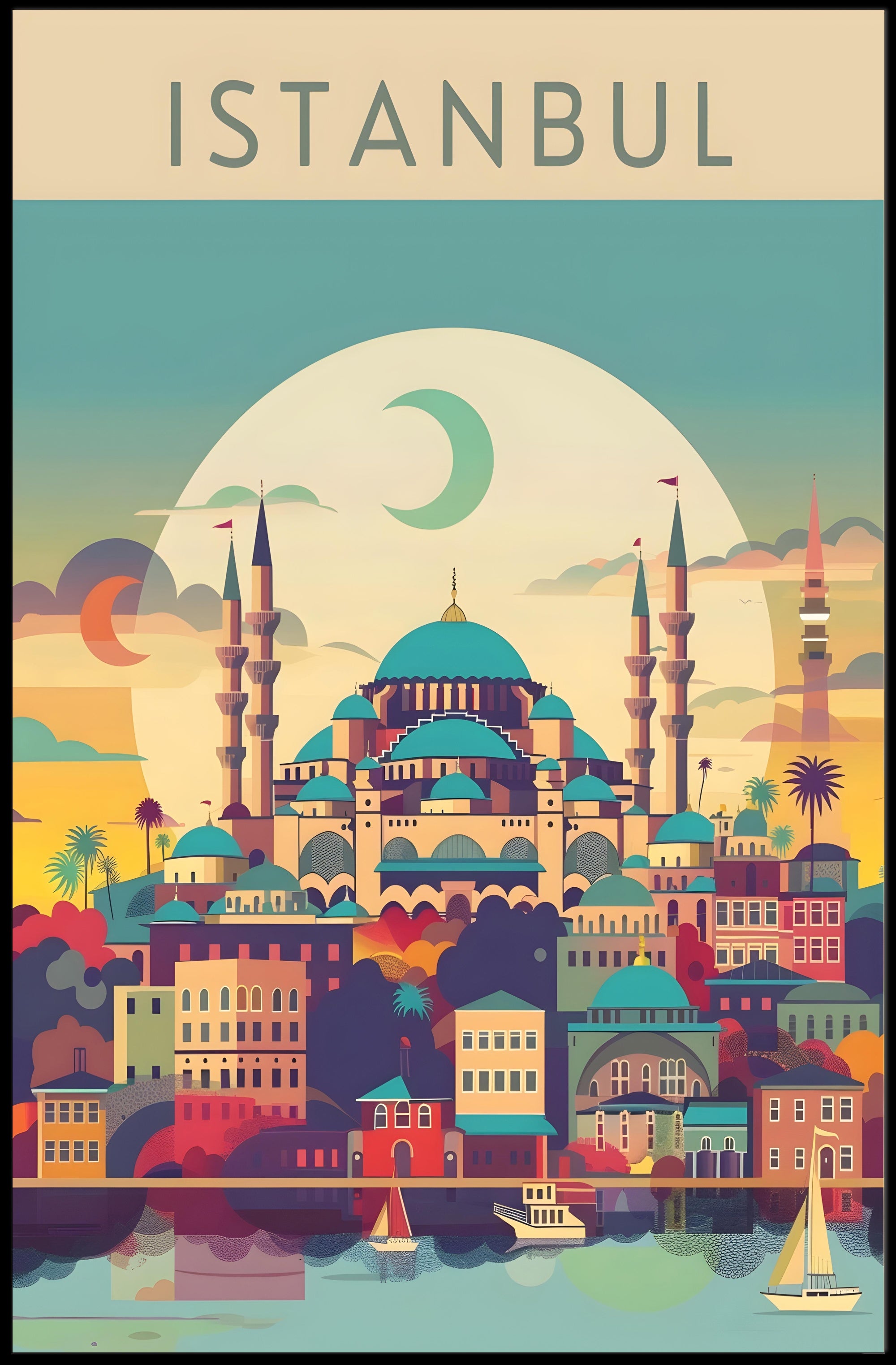 Vibrant Istanbul Poster
