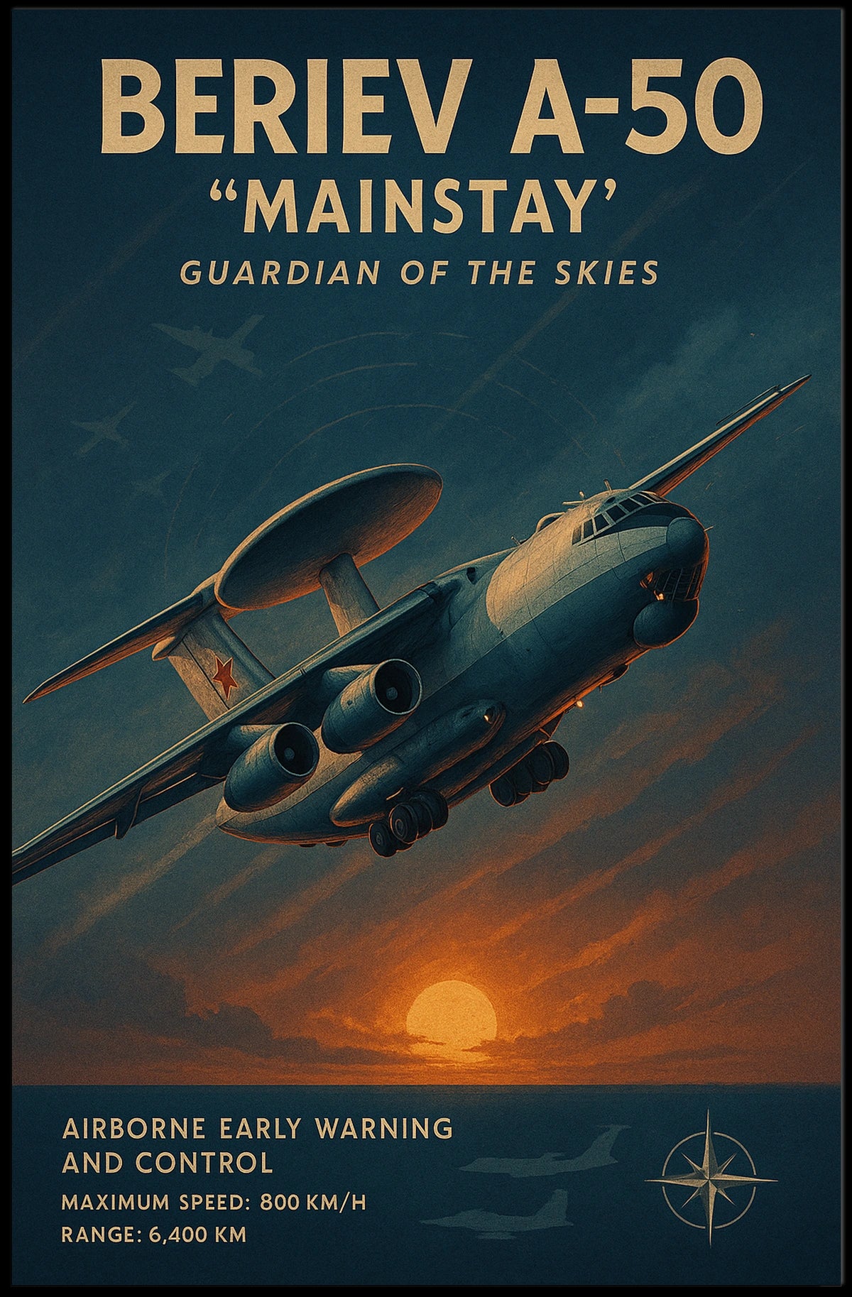 Guardian of the Skies: A Powerful Propaganda Poster