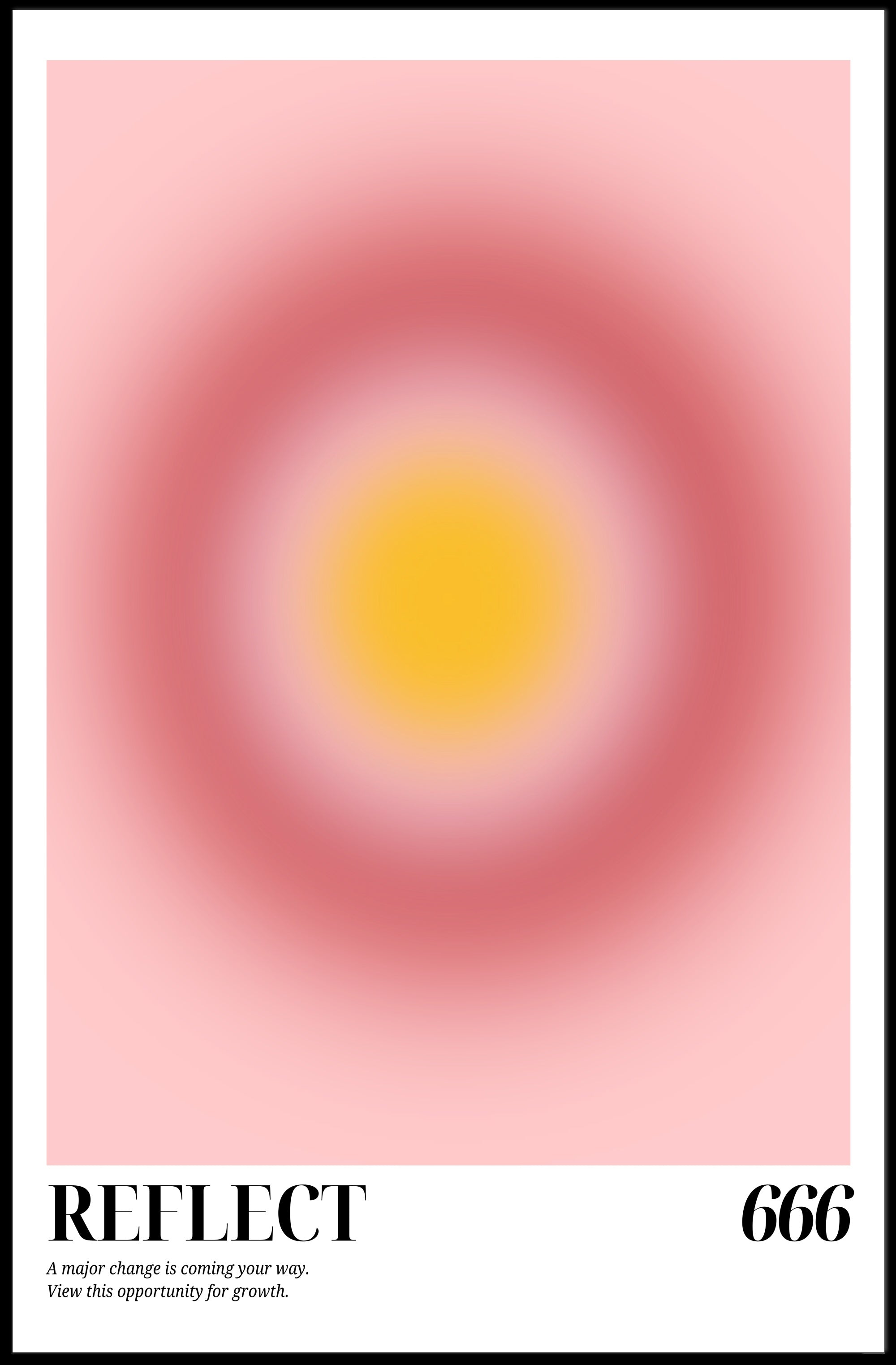 REFLECT 666: Mysterious Abstract Artistic Design Poster PosterGoat