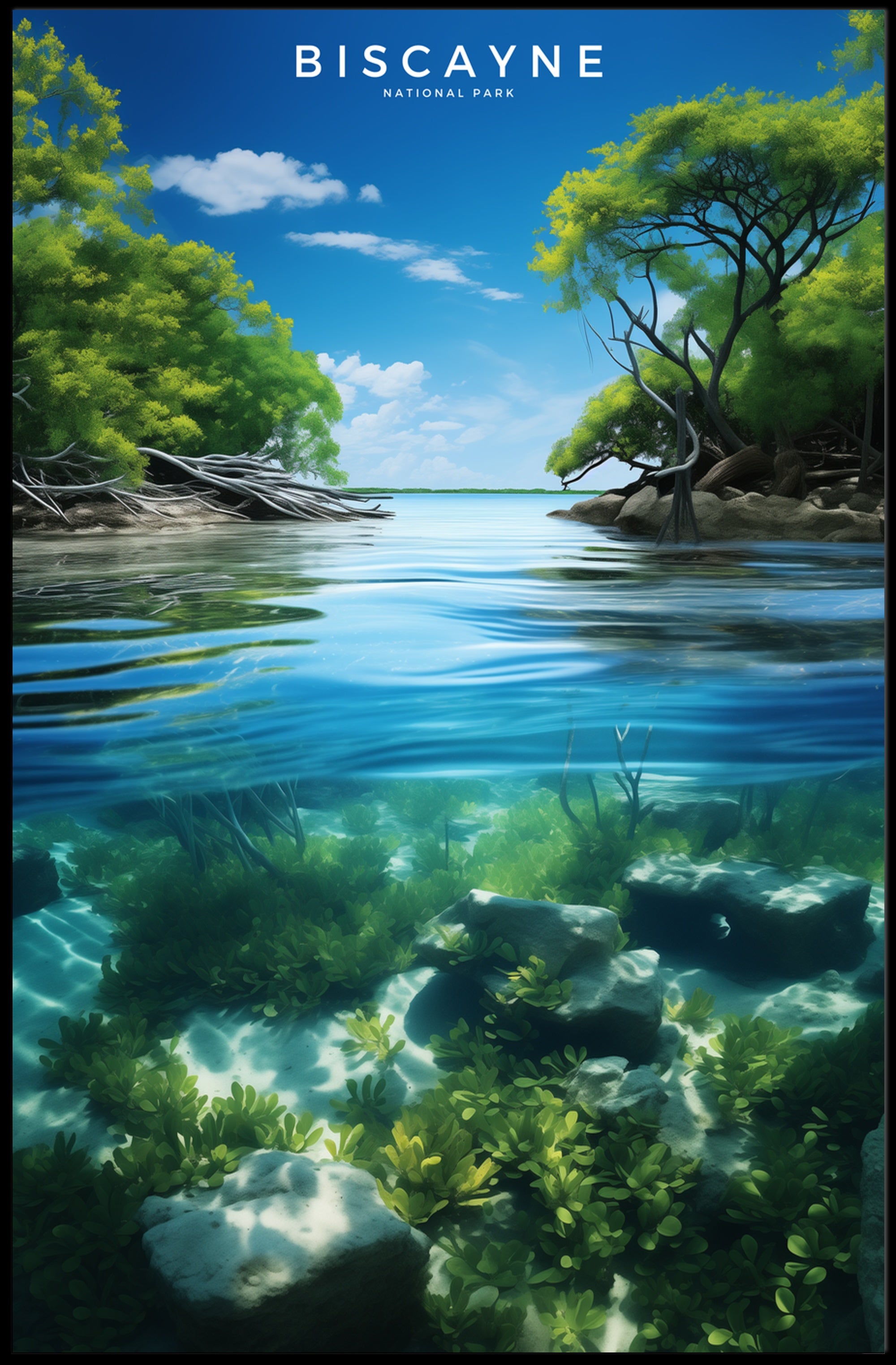 Biscayne National Park Serenity Travel Poster