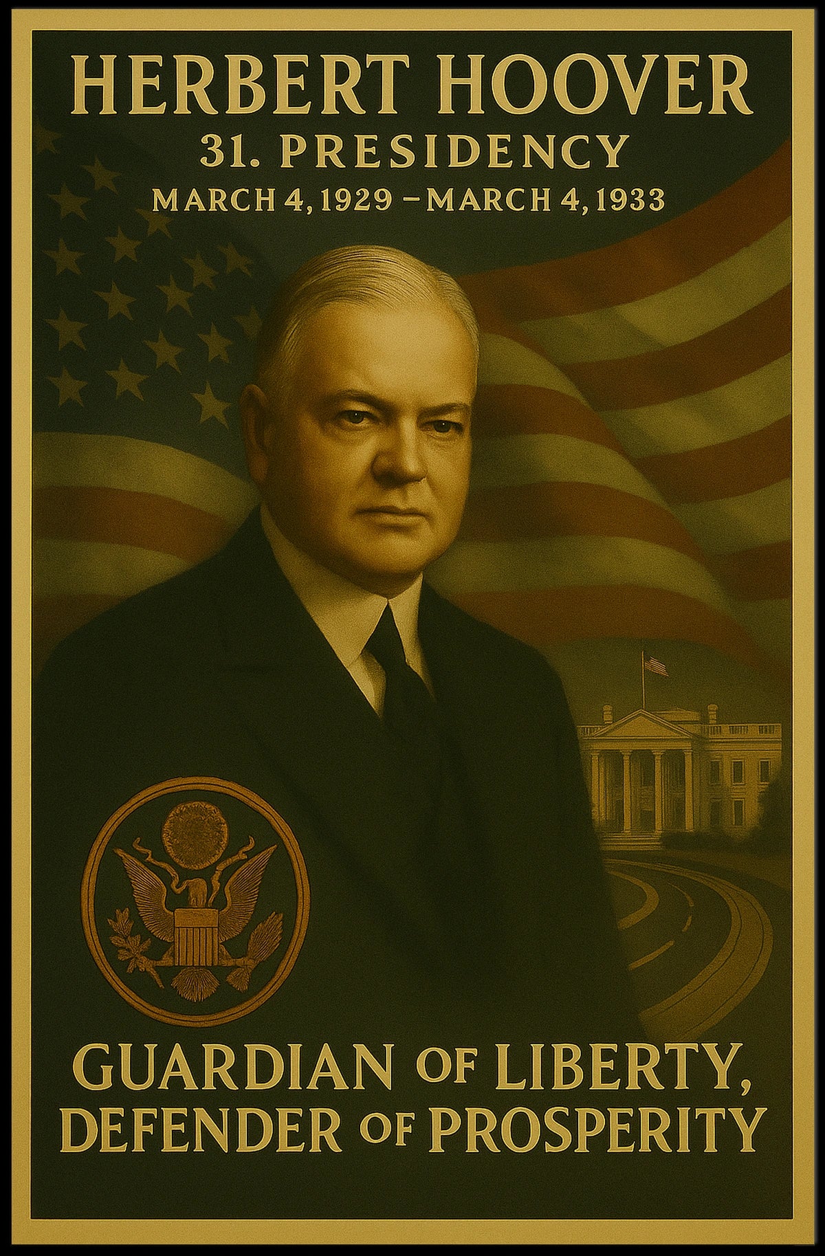 Herbert Hoover Guardian of Liberty Historical or Presidential Poster
