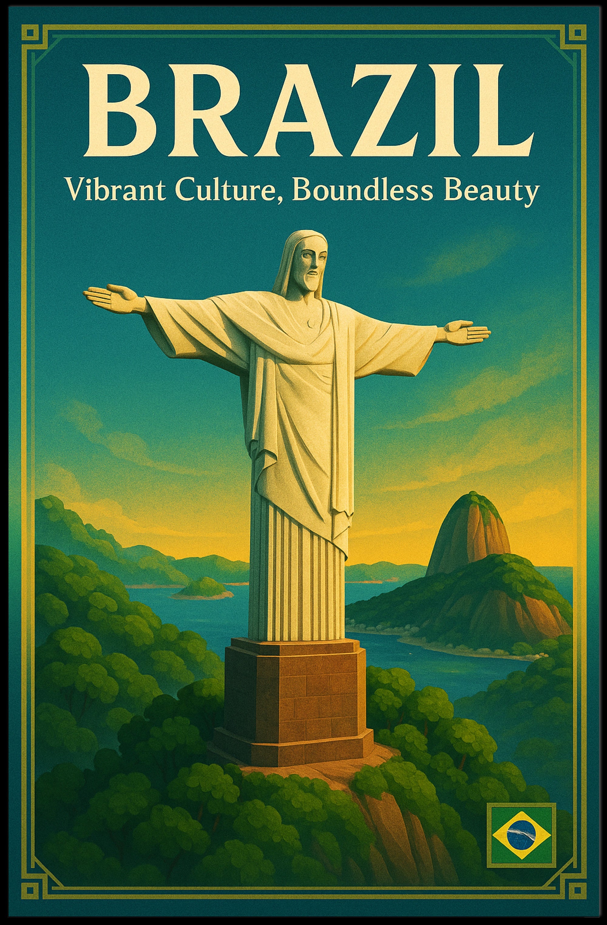 Brazil Vibrant Culture, Boundless Beauty Poster