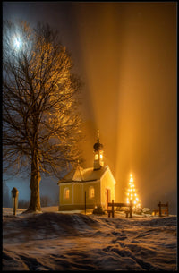 Winter Night Serenity Poster