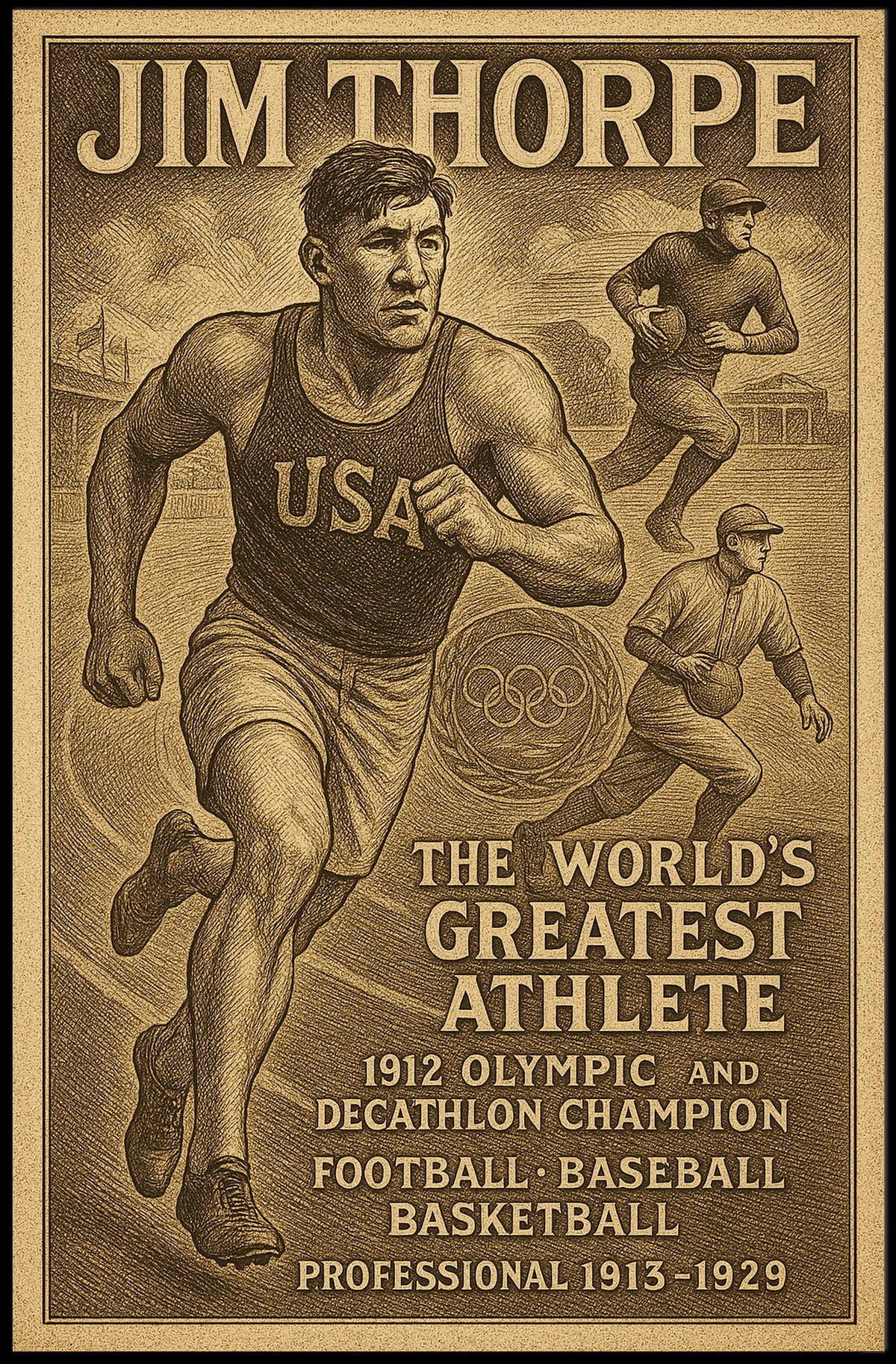 Celebrating a Legendary Athlete Poster
