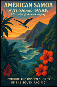 Explore the Unseen Shores of American Samoa Poster