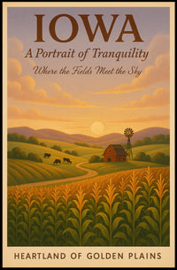 Iowa A Portrait of Tranquility Poster