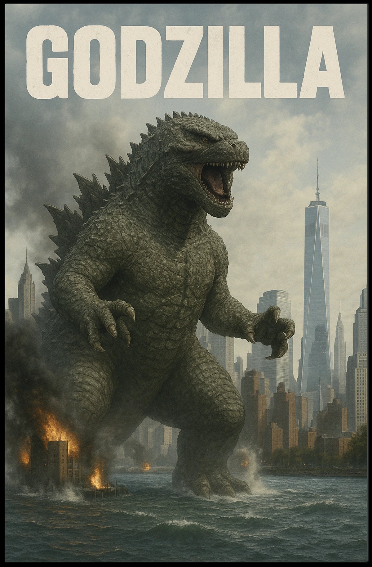 Godzilla Strikes the City Poster