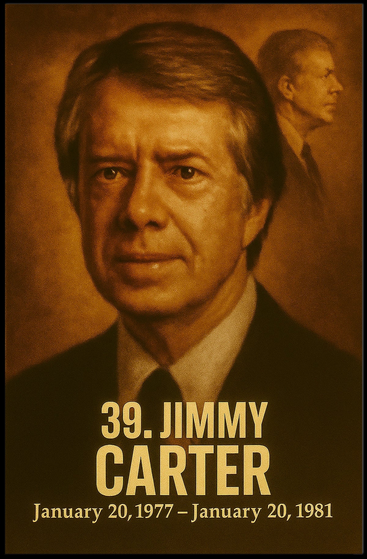 Jimmy Carter 39Th President Poster