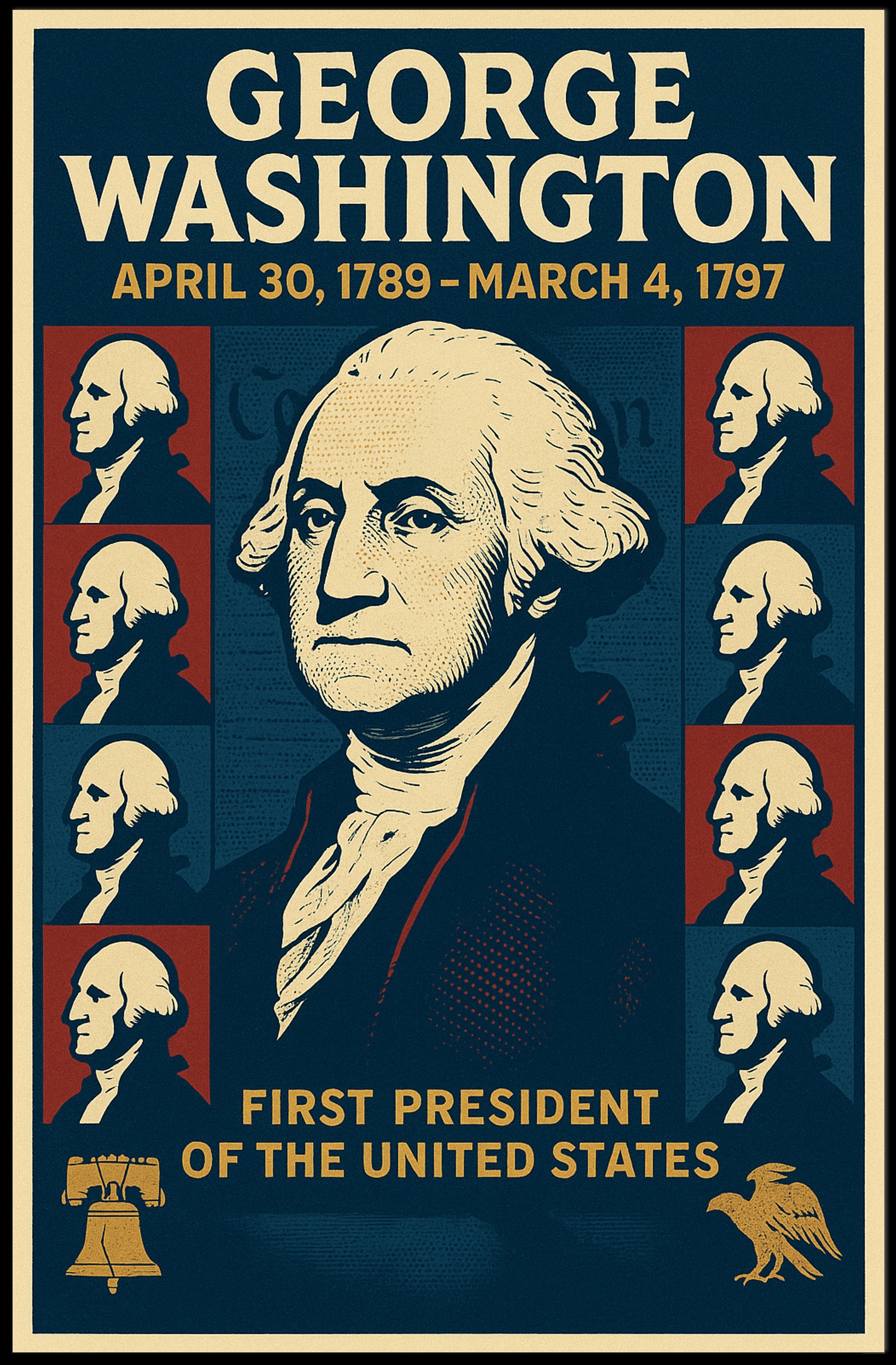 George Washington 1st President Poster PosterGoat