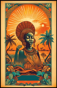 Radiant Serenity: Tranquil Sunset Harmony Poster