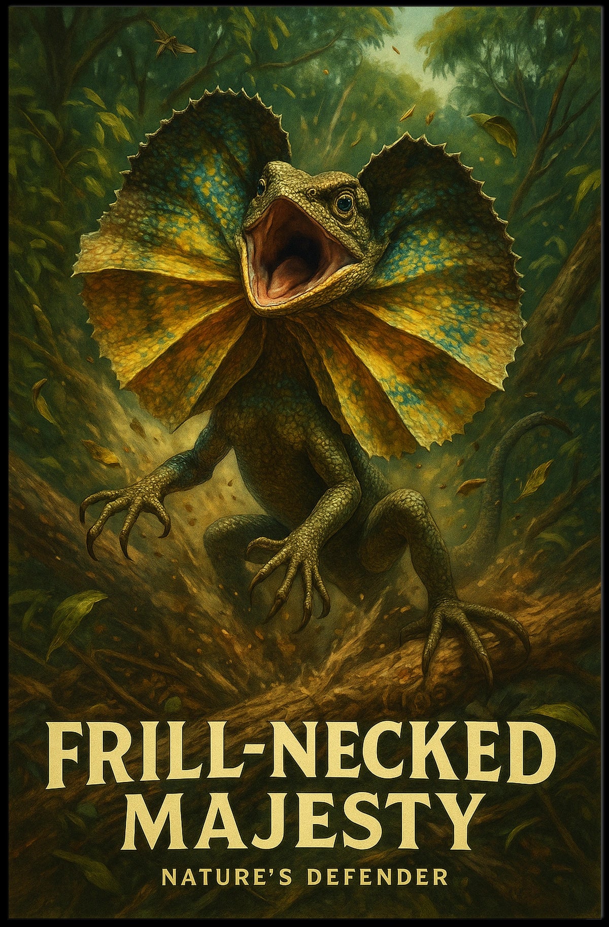 Frill-Necked Majesty Poster
