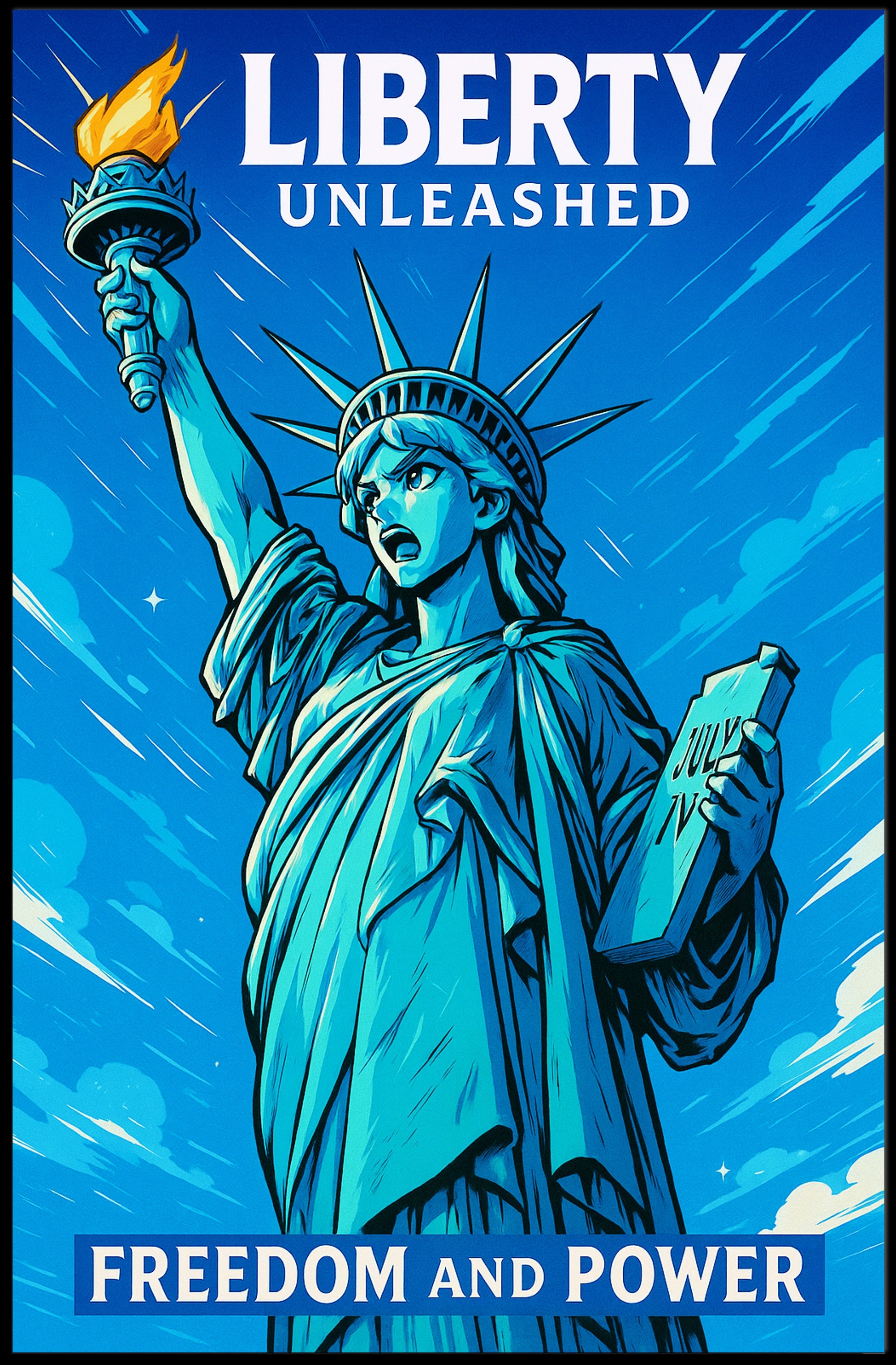 Liberty Unleashed Poster PosterGoat