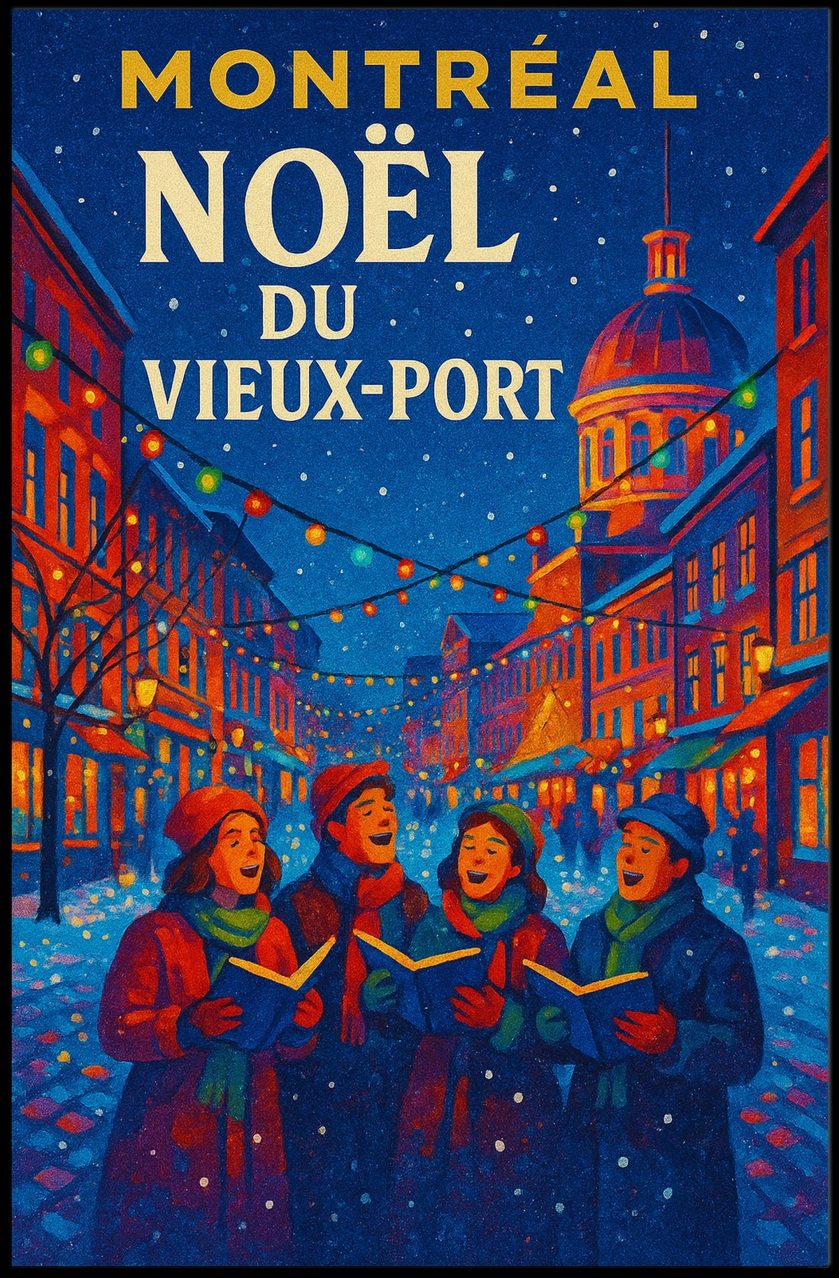 Noël Du Vieux-Port De Montréal Poster