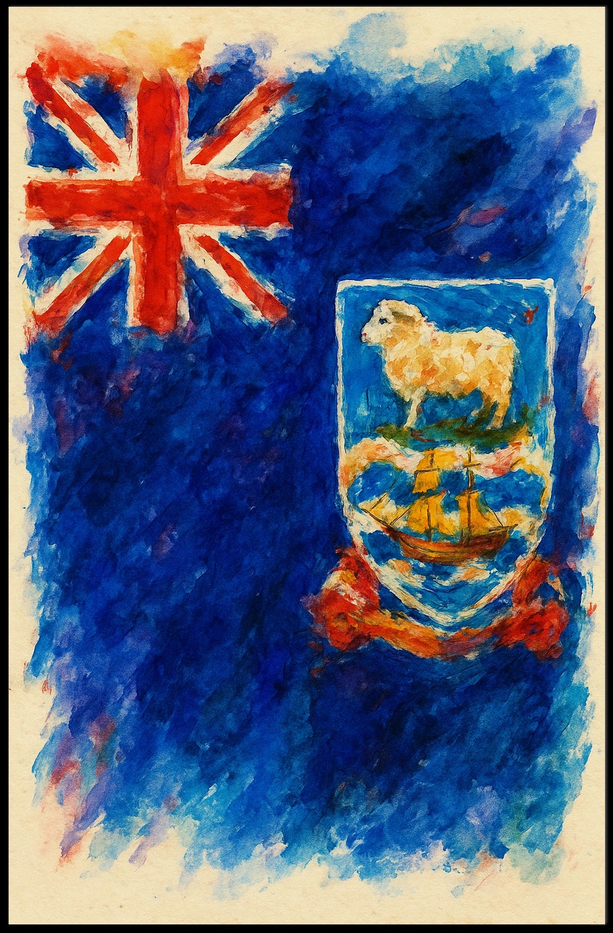 The Falkland Islands Flag Poster