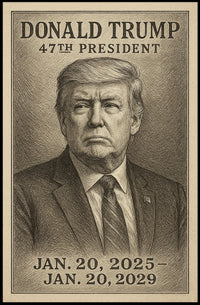 Donald Trump Visionary Leader Minimalist Poster