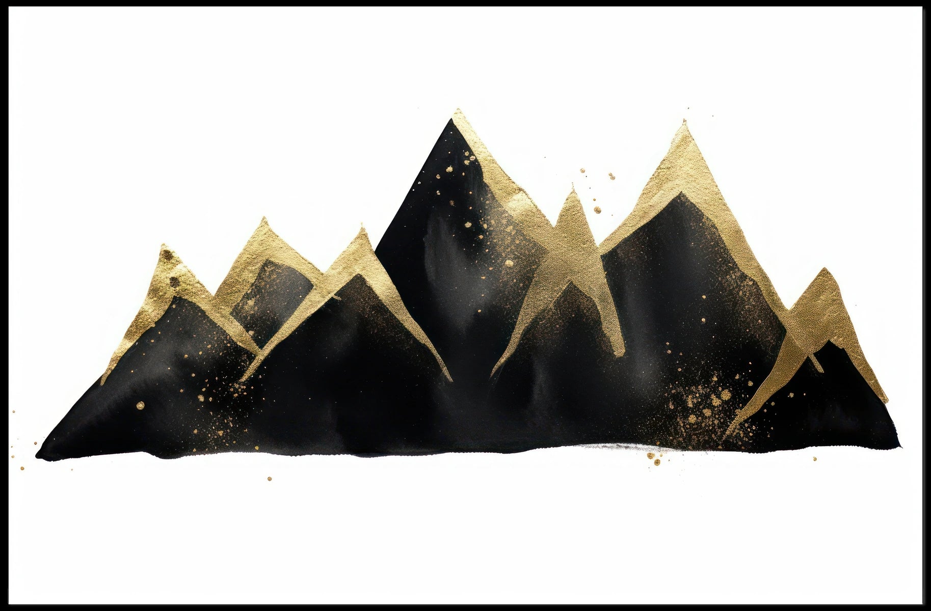 Golden Peaks Poster