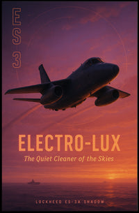 Lockheed ES-3A Shadow in Flight Aviation Poster