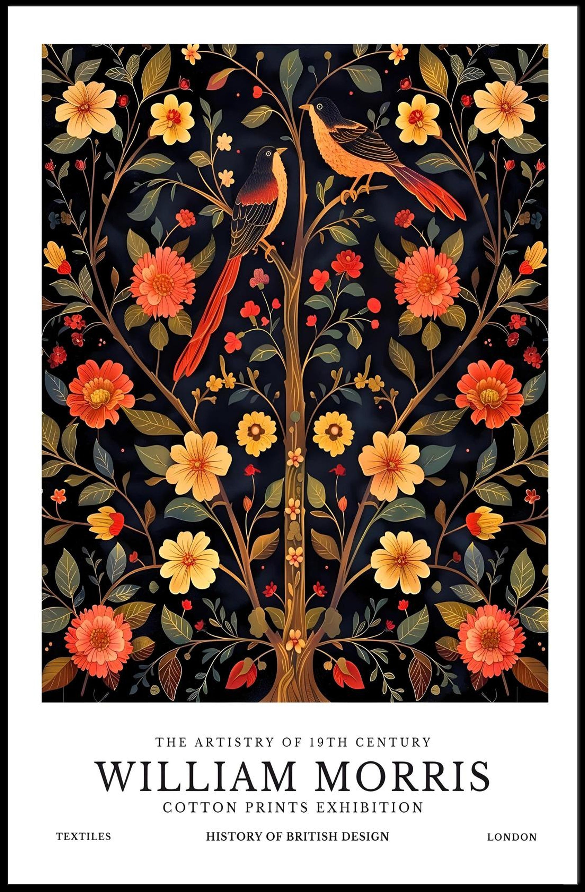 William Morris Cotton Prints Heritage Poster